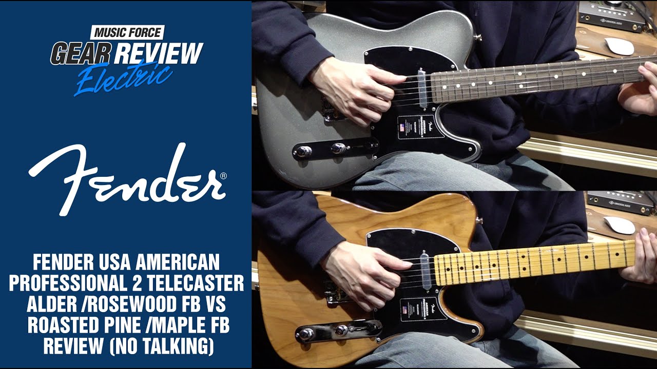 Fender American Professional 2 Telecaster Alder/Rosewood VS Roasted Pine /Maple Review (No Talking)