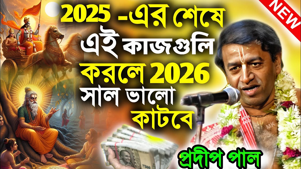২০২৫ এর শেষে এই কাজগুলি করলে ২০২৬ ভালো কাটবে ! প্রদীপ পাল ! pradip pal ! pradip pal kirtan 2026