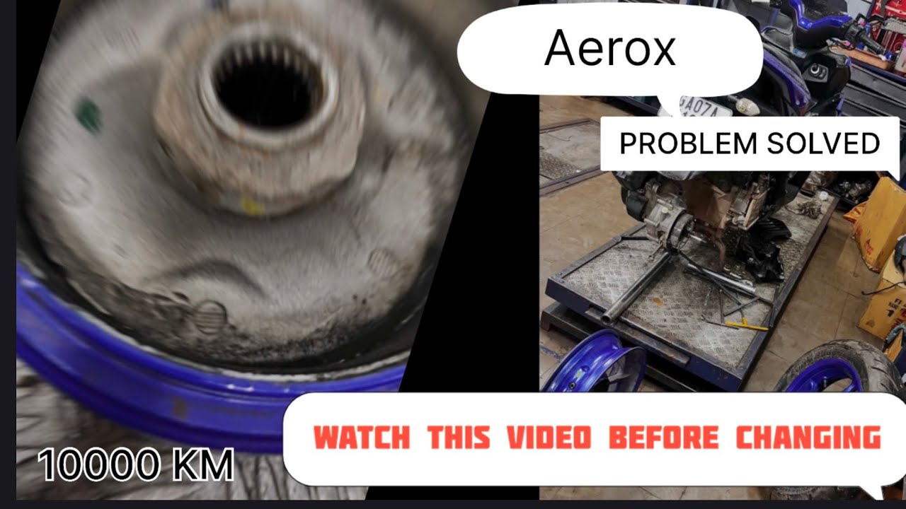 Yamaha Aerox 155 Watch this if you own one  4th service/10000km back tyer  Problem Solve Kaise Kare 