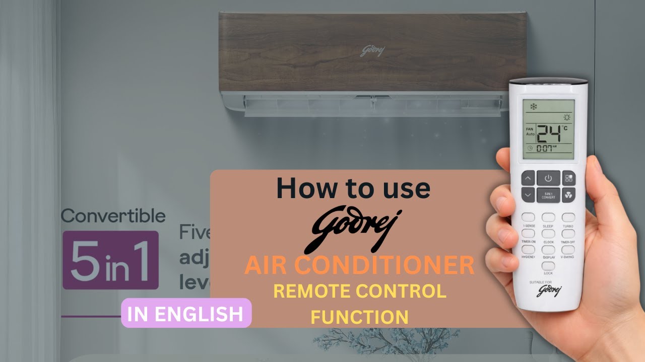 Godrej Inverter AC Remote Full Demo for Beginners | English