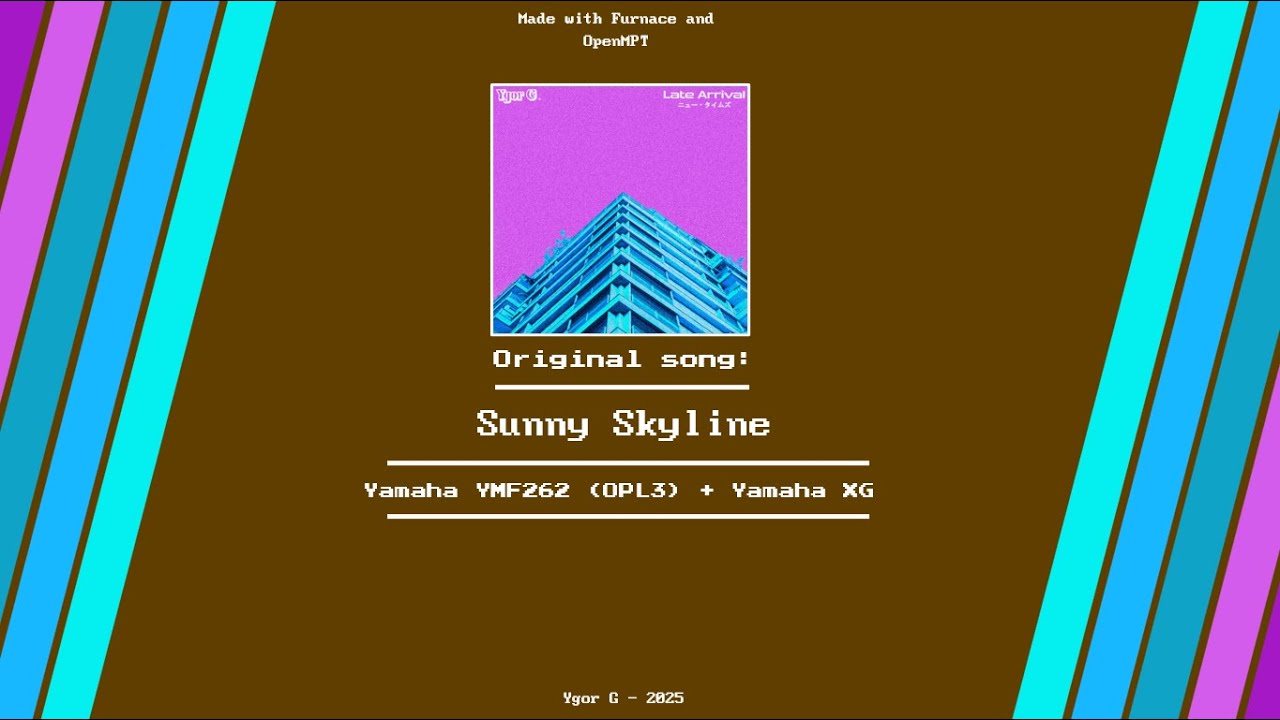 Sunny Skyline (Original) (OPL3 + Yamaha XG) [Tracker view/MidiJam]