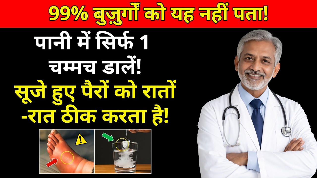 रात में अपनाएं ये 7 उपाय, पैरों की सूजन सुबह तक कम करें | वरिष्ठ स्वास्थ्य सुझाव