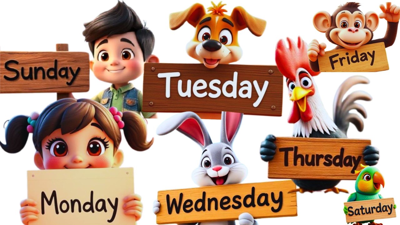 Learn the Seven Days of the Week | Fun 3D Cartoon for Kids | Educational Songs & Activities for Kids