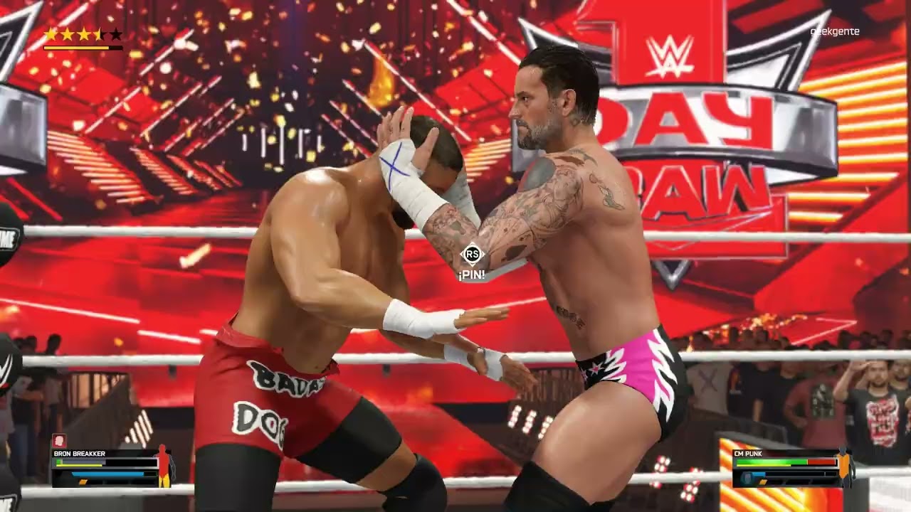  Cm Punk VS Bron Breaker | World Heavyweight Title Match WWE 2k25