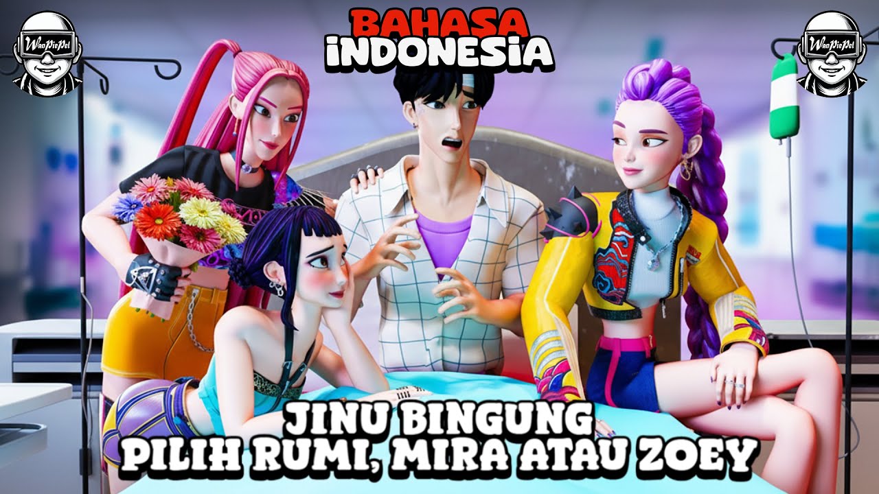 DUBBING INDONESIA: JINU BINGUNG PILIH RUMI, MIRA ATAU ZOEY - ANIMASI KPOP DEMON HUNTERS