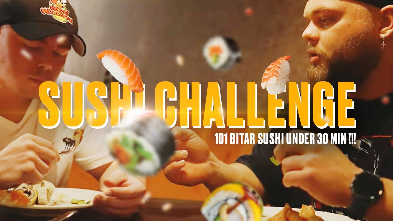 LUDDE BOZZ SLAKTAR 101ST BITAR SUSHI UNDER 30 MINUTER!