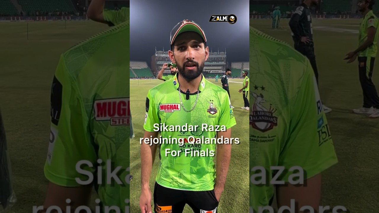 The story behind Sikandar Raza rejoining Lahore Qalandars - massive contribution to the Final of PSL