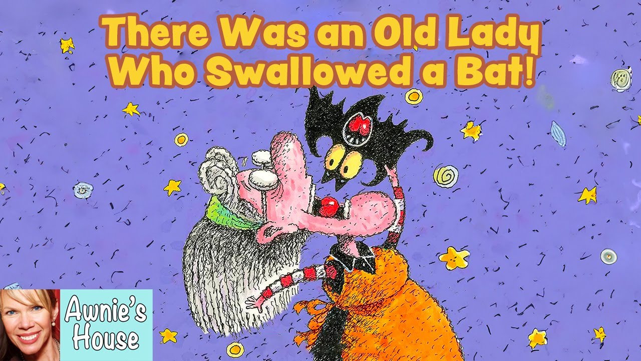 🦇 THERE WAS AN OLD LADY WHO SWALLOWED A BAT A Very Funny Halloween Story! Kids Book Read Aloud