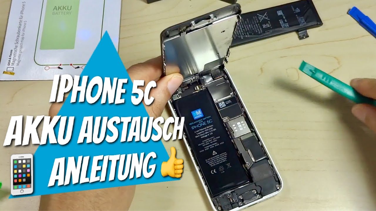 iPhone 5c Akku austauschen - Anleitung Tutorial We Fix It Deutsch