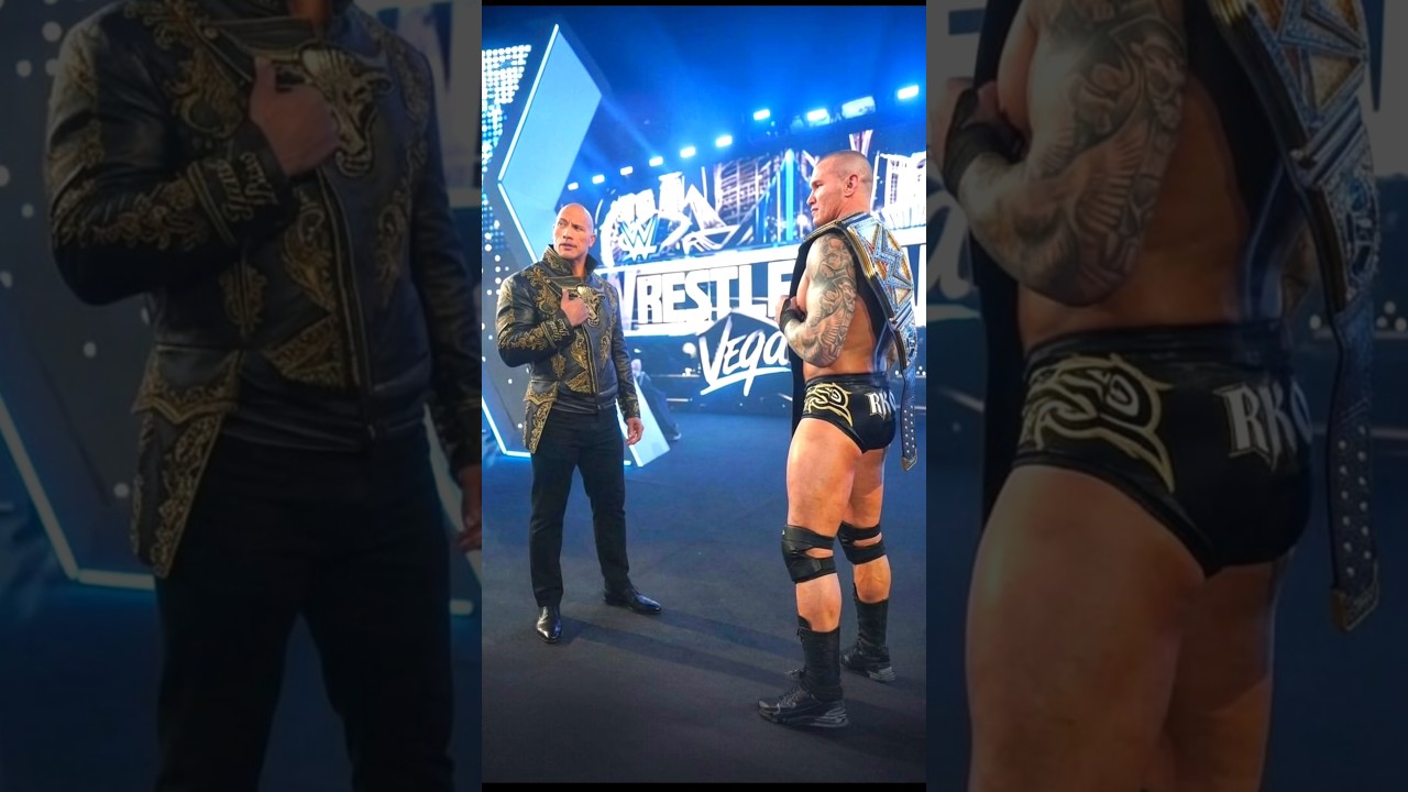 Someone is controlling Randy Orton. #wwe #therock #wrestling #randyorton #shorts