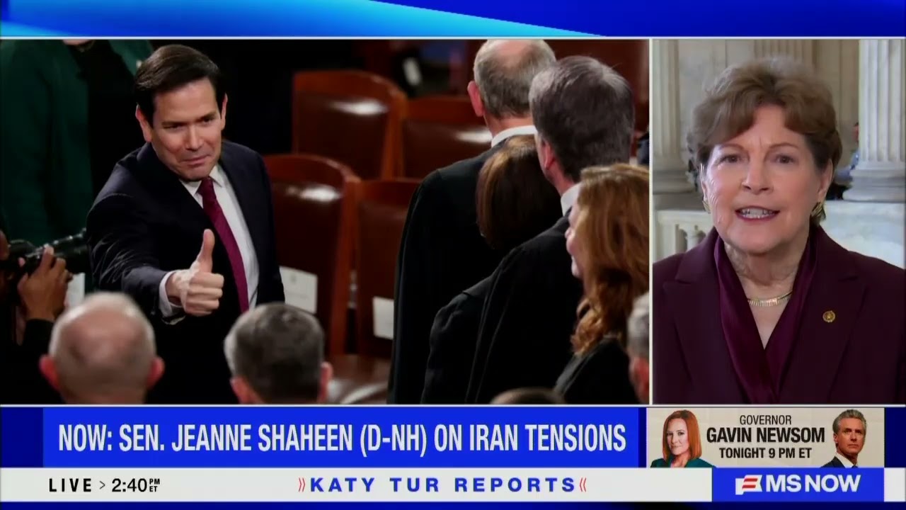 Shaheen Joins Katy Tur on MS NOW, Discusses Affordability, Russia-Ukraine, Shadow Fleet Legislation