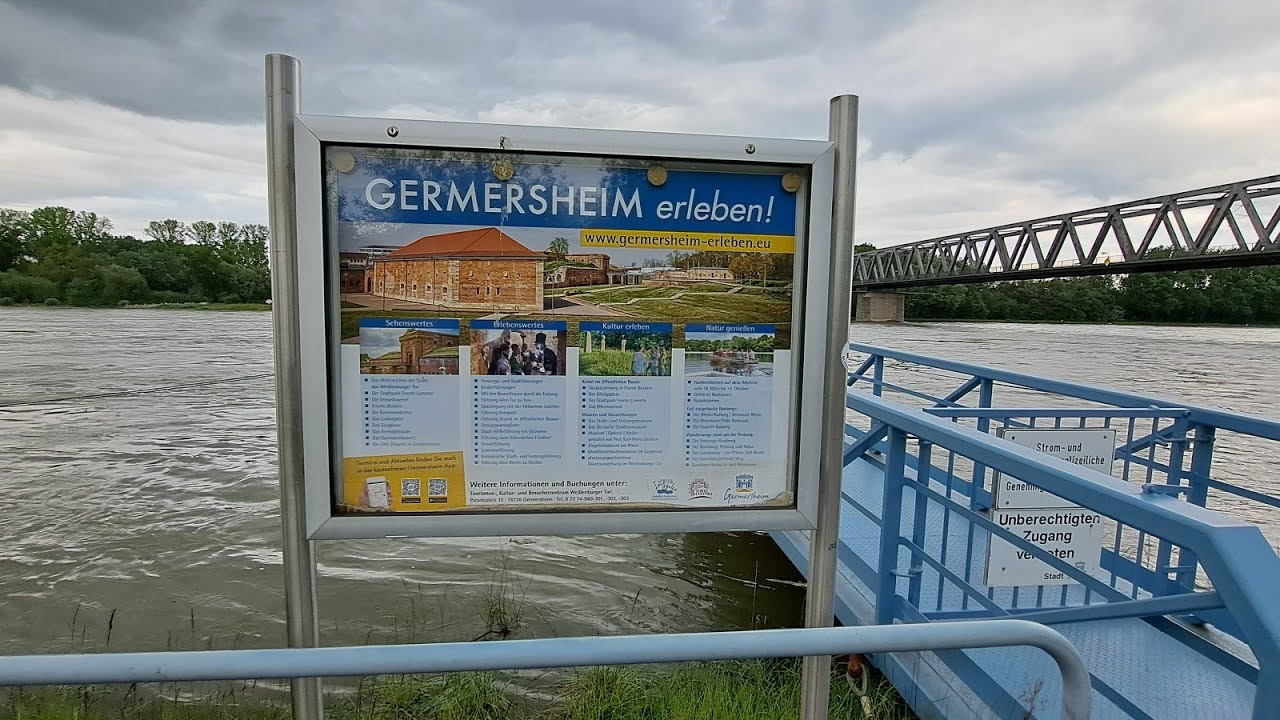 Walking in Germersheim a historic City of Rheinland-Pfalz Duitsland Germany