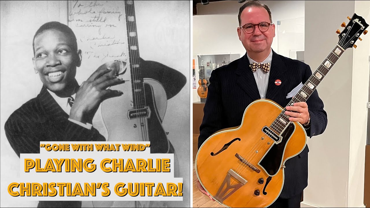 A dream come true: playing Charlie Christian's 1940 ES-250 ( w @ErikMcIntyreMusic )