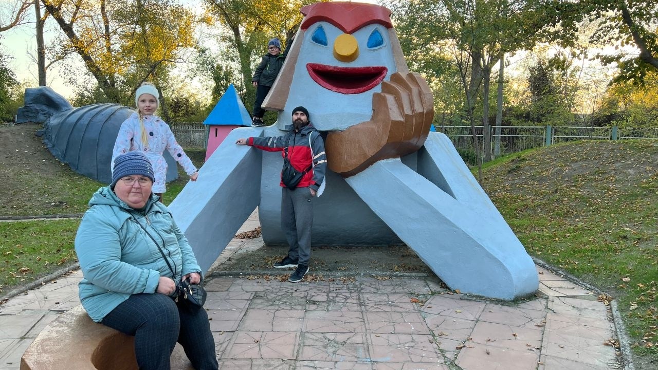 We Found a Fairy Tale Park in a Ukrainian Village | Autumn Day with Grandma & Kids