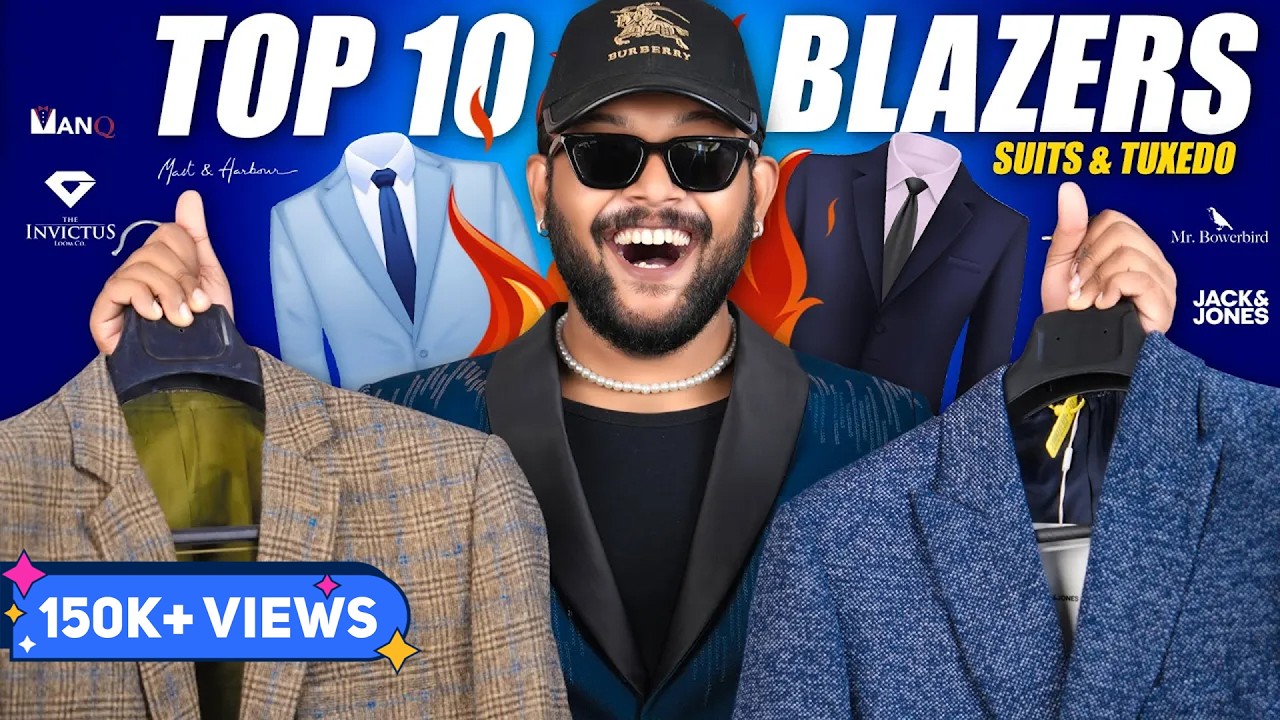 Top 10 Best Blazers/Coat For Men (Wedding, Office, Events) Suit Blazer Haul Review 2025 | ONE CHANCE