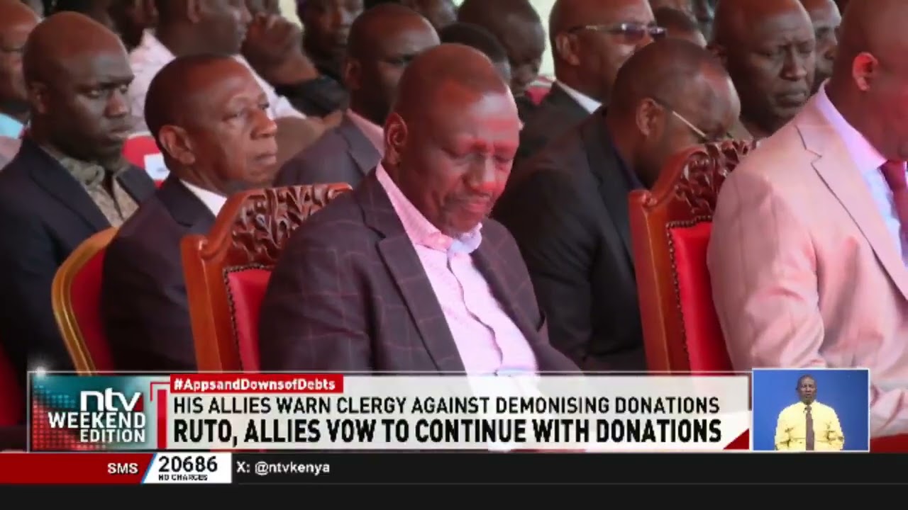 President Ruto defends church donations amid criticism'