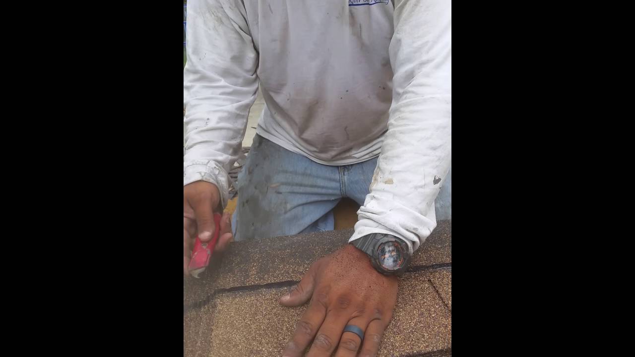 How to cut hip and ridge cap shingles