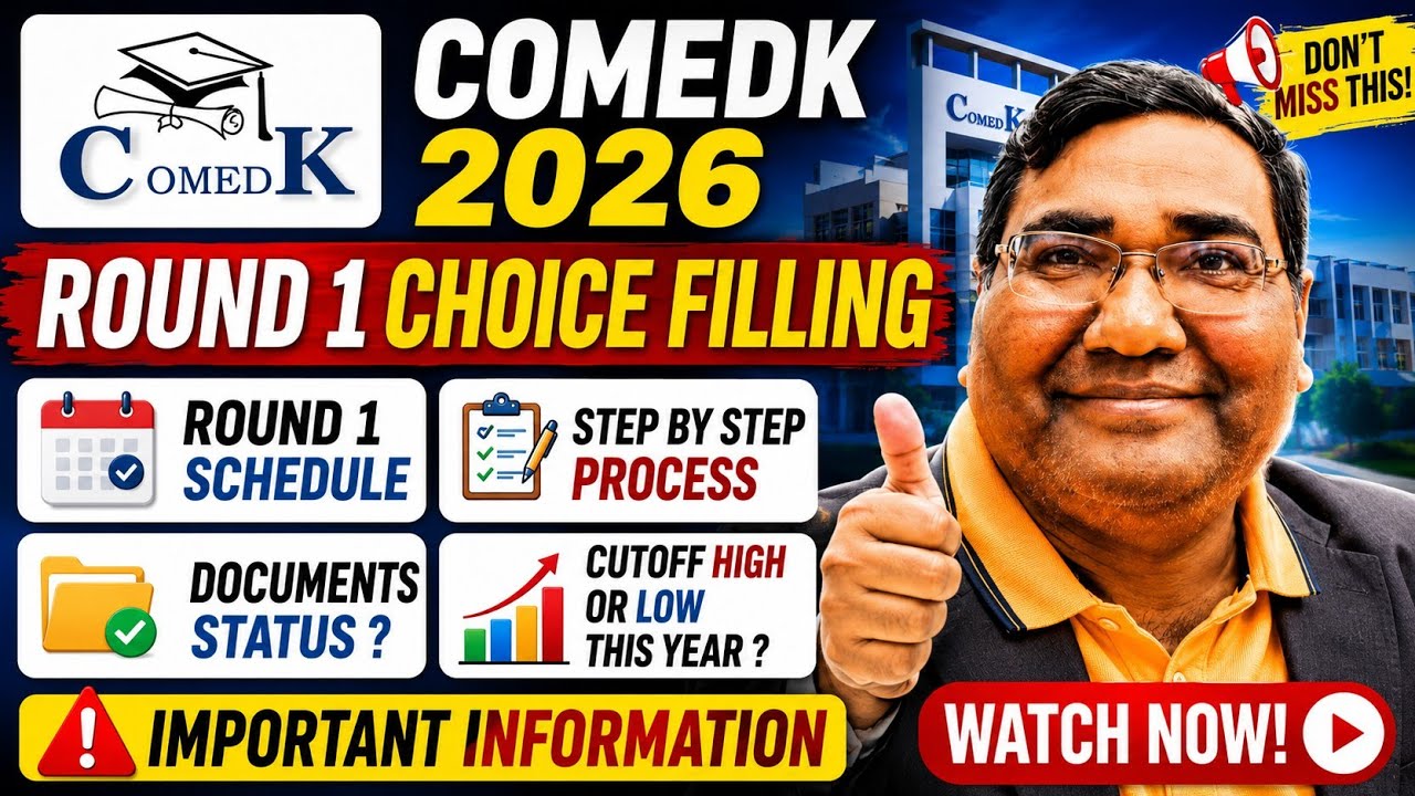 Comedk choice filling 2026 date|Comedk counselling|Comedk mock allotment|Comedk 2026 cutoff|KCET