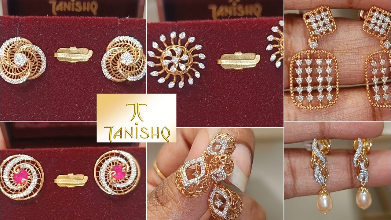 Tanishq Latest Diamond Earrings ✨ Collection||#trending #youtube#tanishq #viral