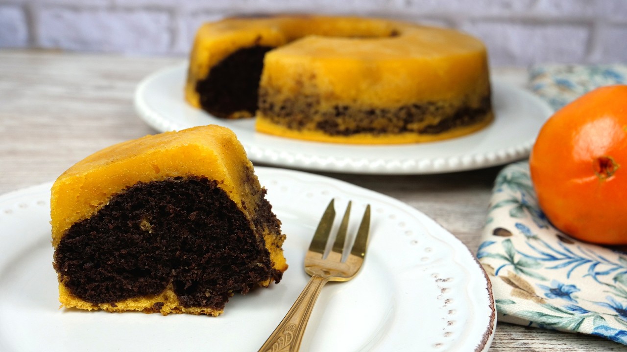 Bolo de Chocolate e Queijada 🍊🍫