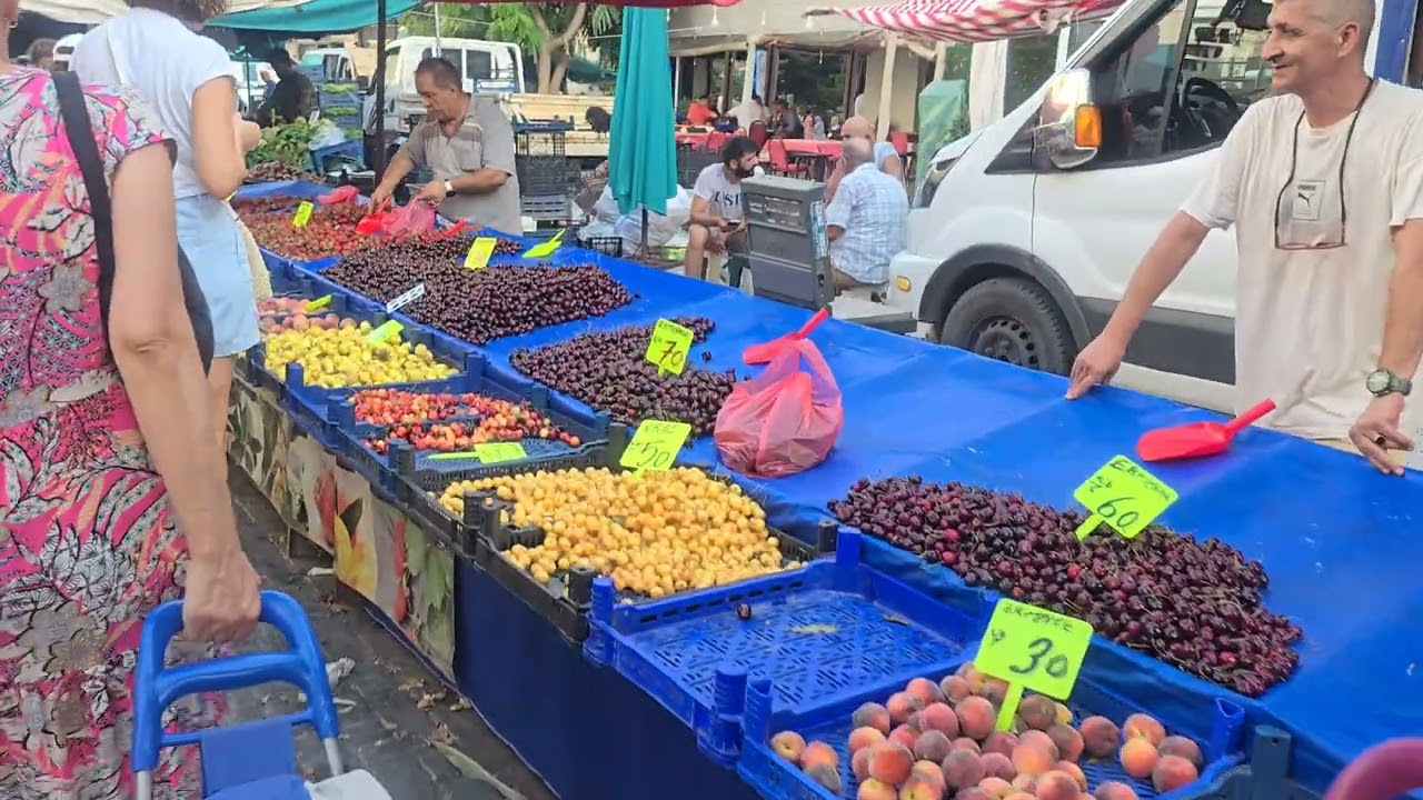 Mahmutlar tuesday Bazaar Market 🍍🥭🫐Mahmutlar Salı Pazarı #mahmutlaralanya