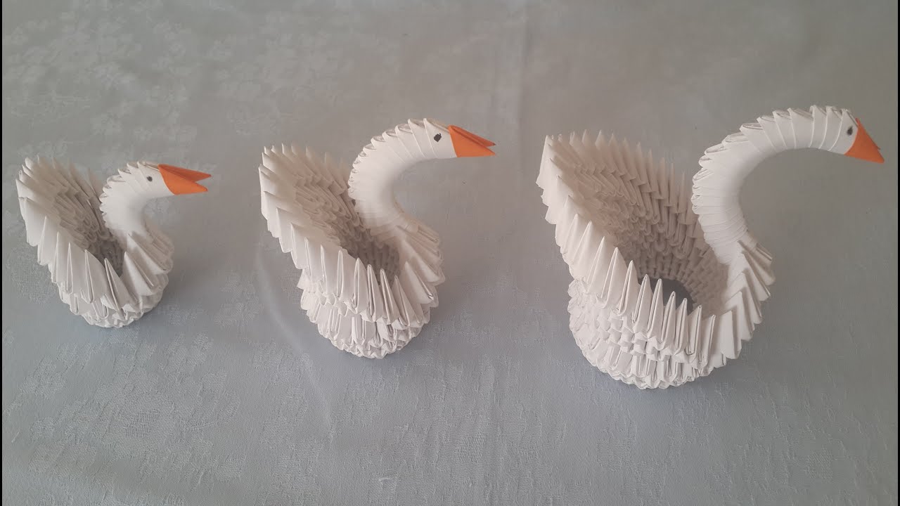 Origami Kuğu Yapımı (How to make a origami swan)