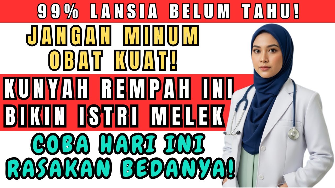 JANGAN MINUM OBAT KUAT! Pria 60+ Cukup Kunyah Rempah Ini 60 Detik, Efeknya Bikin Istri Kaget