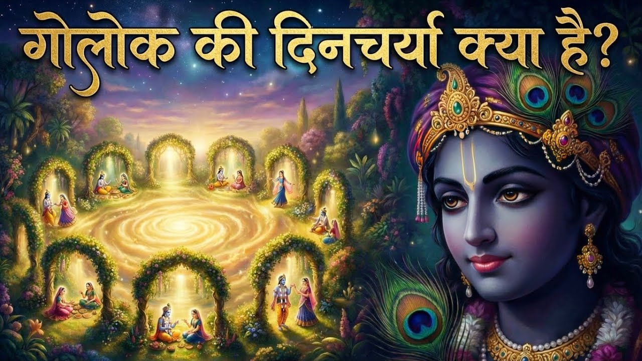 जानिए गोलोक की दिनचर्या क्या है? KNOW WHAT IS THE DAILY ROUTINE OF GOLOK? #radhakrishna  #love 