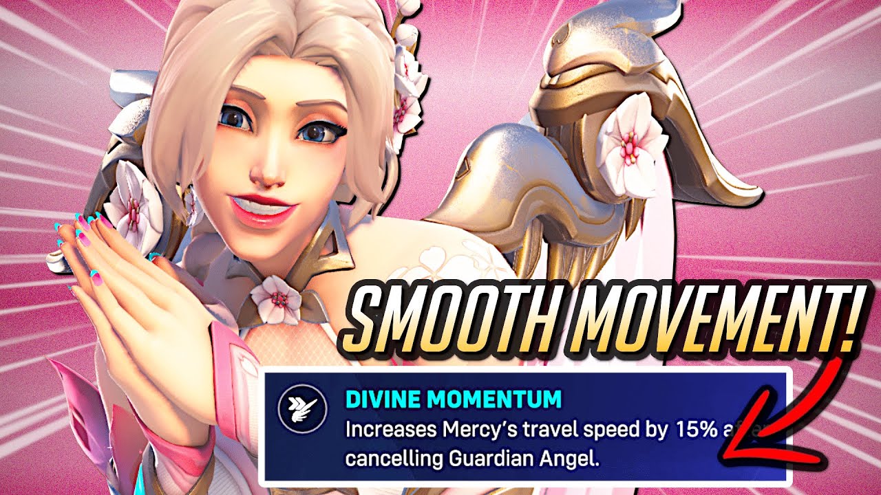 Mercy's NEW Perk Makes Movement Super Smooth! 🌸💗 - Overwatch 2