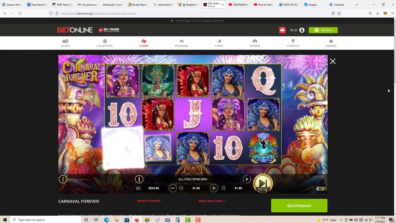 From 26 Cents to 💰$200💰 Online Casino Bonus 50X Rollover ACHIEVED!!!