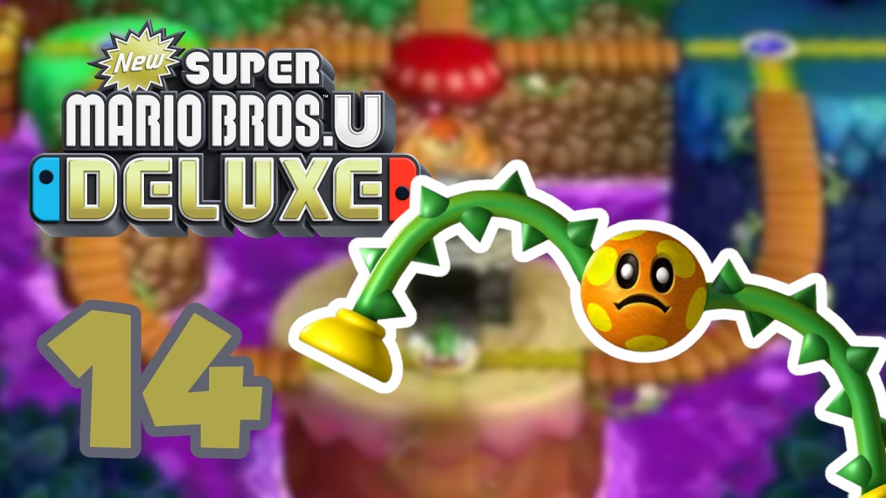 New Super Mario Bros. U Deluxe 🌰 # 14 Giftige Gewässer - Hektische Häckis - riesige Schlangenblöcke