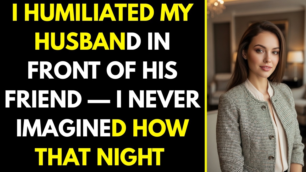 I Humiliated My Husband in Front of His Friend — I Never Imagined How That Night Would End #cheating
