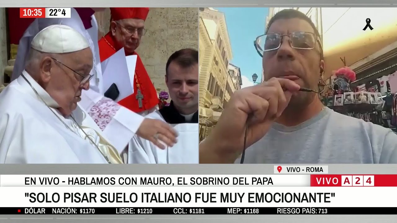 ⚫ ADIÓS AL PAPA FRANCISCO: MAURO, SU SOBRINO YA ESTÁ EN ROMA