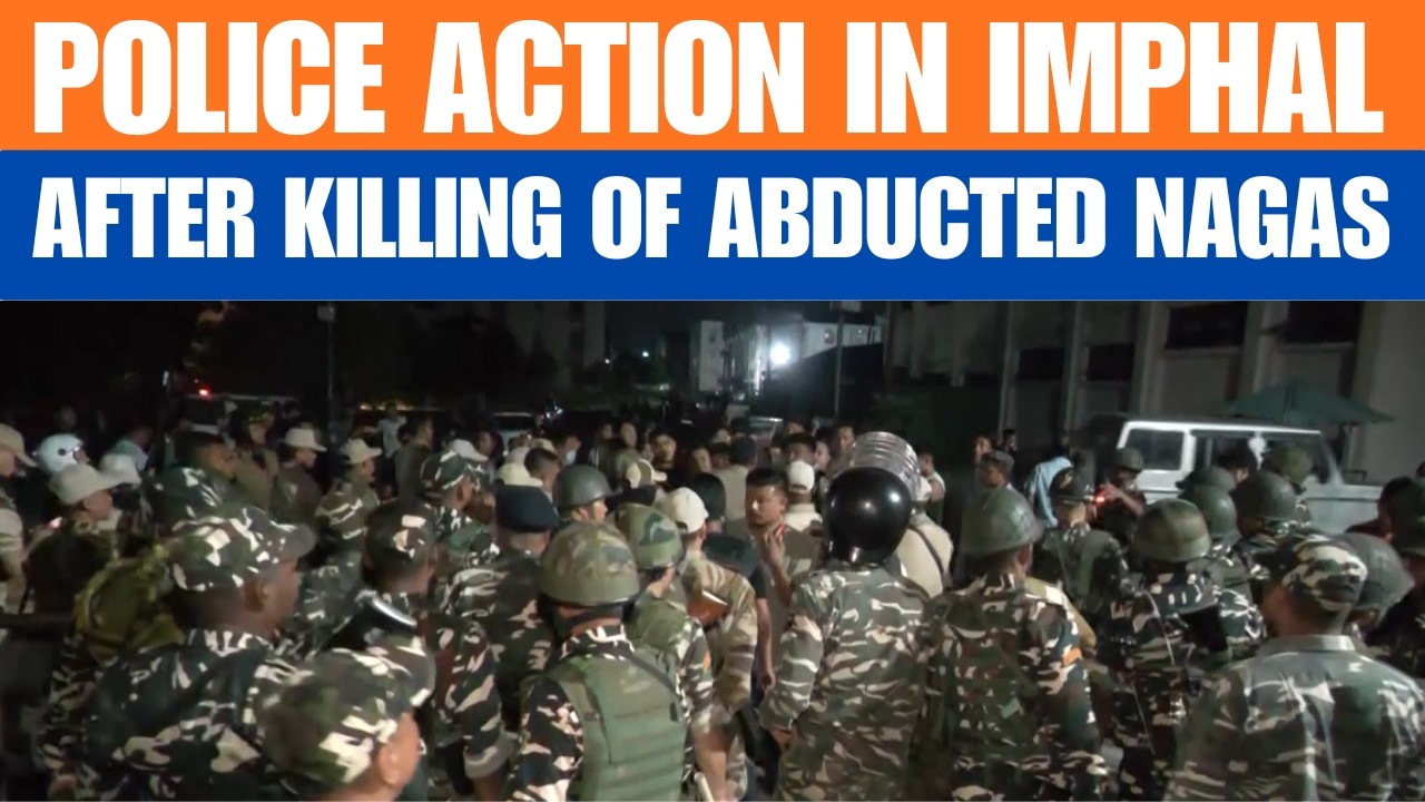 Manipur Tensions Escalate: Police Used Tear Gas as Crowd Gathers to Receive Bodies of Six Naga Men