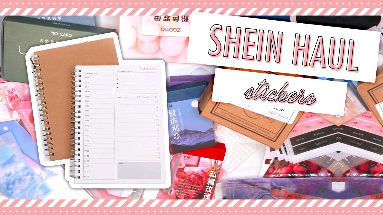 Огромная покупка ежедневников и канцелярских принадлежностей от Shein | Наклейки, скрапбукинг, еж...