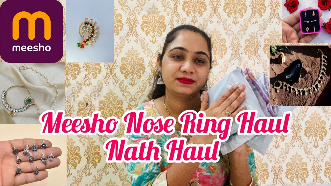 Meesho Huge Nose Ring Or Nath Hual | Meesho Jewellery 2024 | Under 300 | Meesho Finds