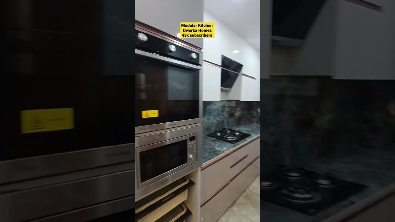 FLATS IN DWARKA / MODULAR KITCHEN DESIGN #dwarkahomes #shorts #kitchendesign