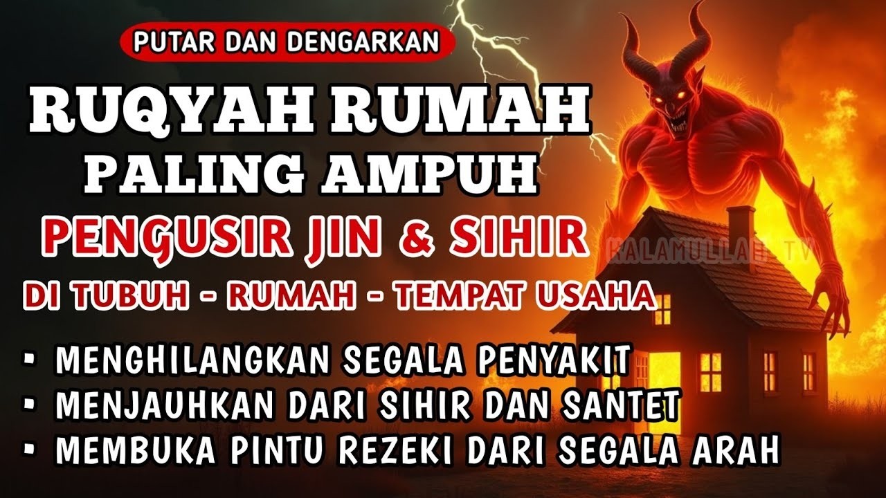 POWERFUL RUQYAH RUMAH PENGUSIR J!N & S!H1R DI RUMAH & TUBUH, PENENANG HATI & FIKIRAN | BY ALAA AQEL