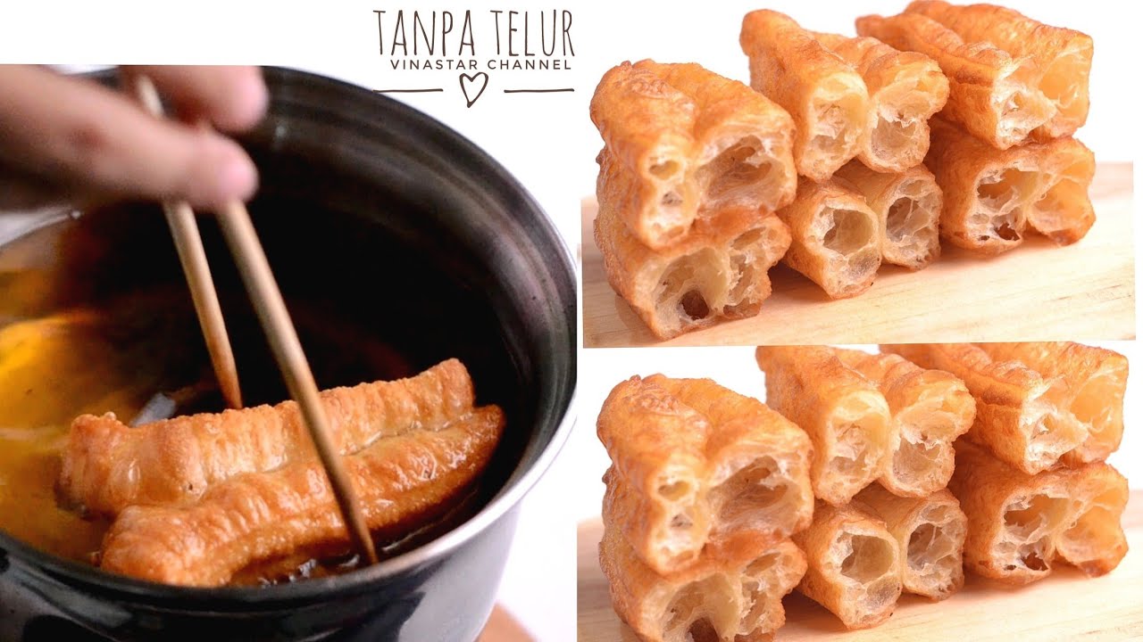 Kue Donat China Alias Cakwe, Tanpa Telur Tanpa Ragi