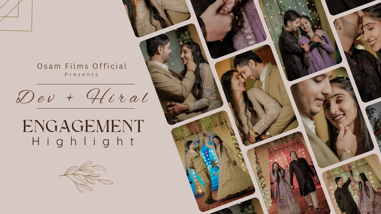 Dev + Hiral ||  Engagement & Dandiya 4k Highlight -2025 ||  Osam Films