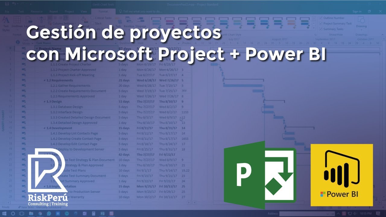 Gestión de proyectos con Microsoft Project + Power BI