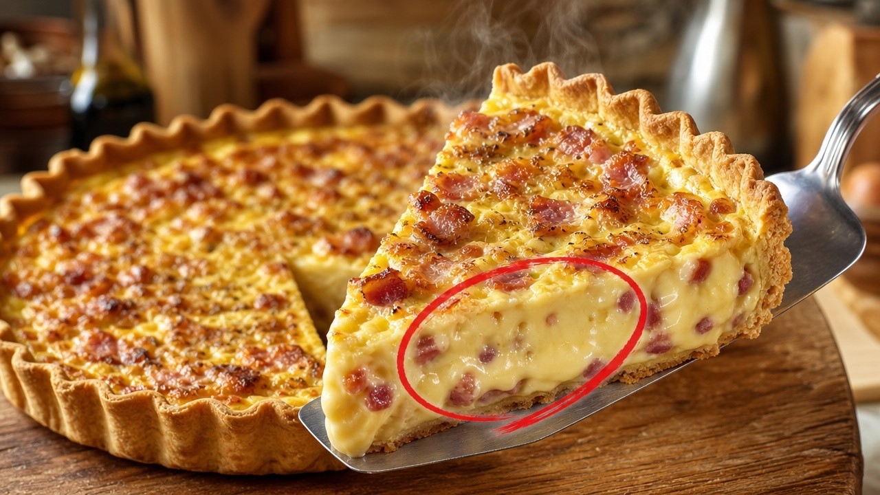 Recette de Quiche lorraine / French Quiche Lorraine - English subtitles - 750g
