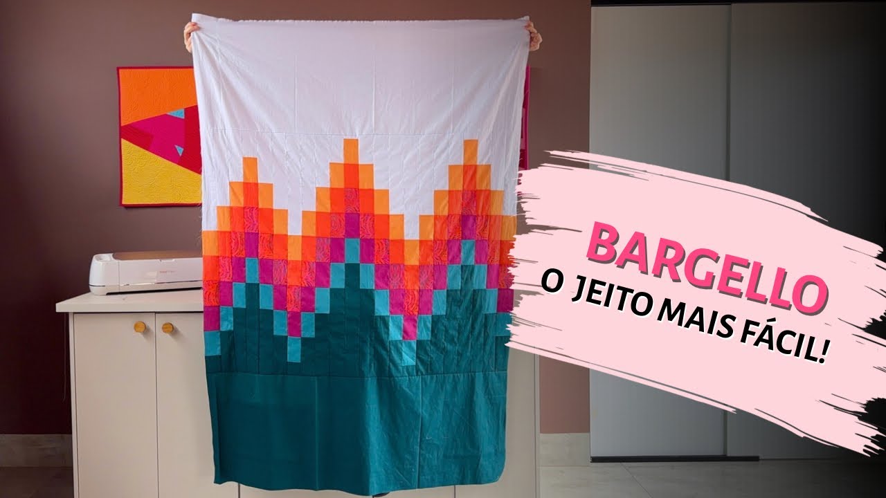 Bargello Patchwork Passo a Passo: Colcha Moderna SEM COMPLICAÇÃO 