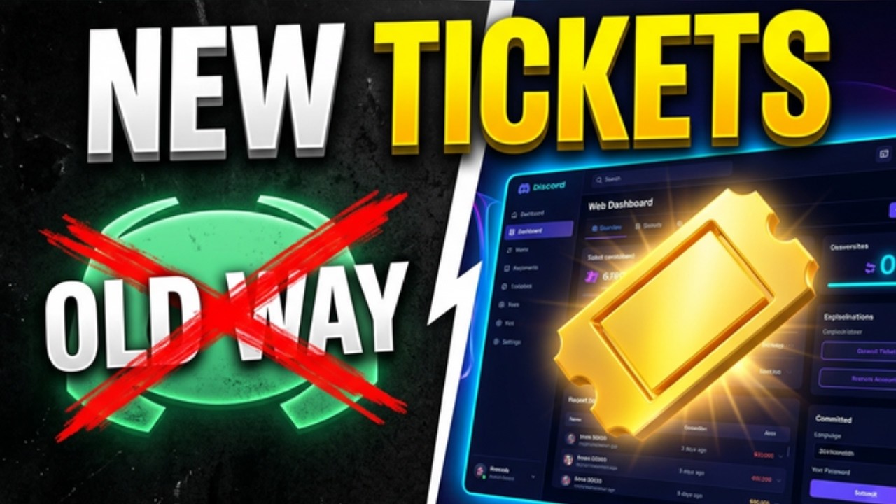 Bot de Tickets Avanzado para Discord: Panel de Control en Tiempo Real GRATIS!