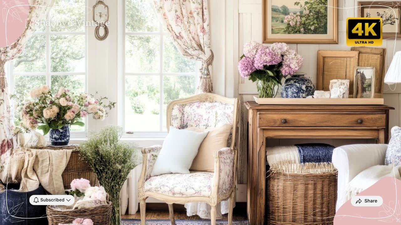 French Country & Shabby Chic Spring Refresh: Genius Rustic Farmhouse Decorating Ideas