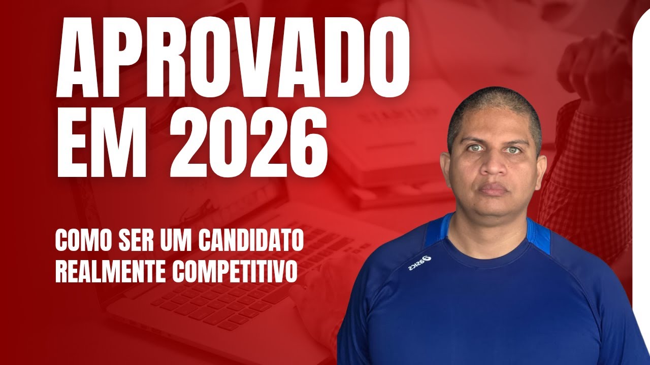 Estudo em ALTO nível para os Concursos 2026 - ao vivo