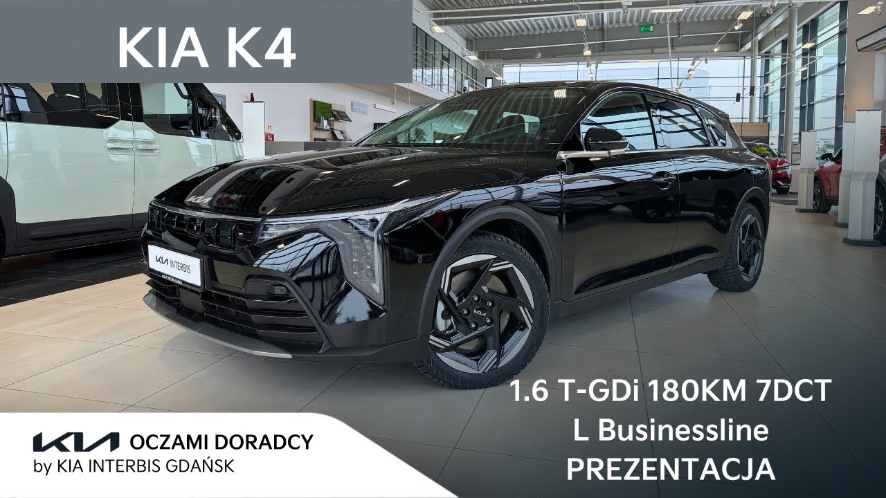 2026 Kia K4 [1.6 T-GDI 180KM 7DCT] wersja L + Businessline | kolor: Aurora Black | Prezentacja 4K