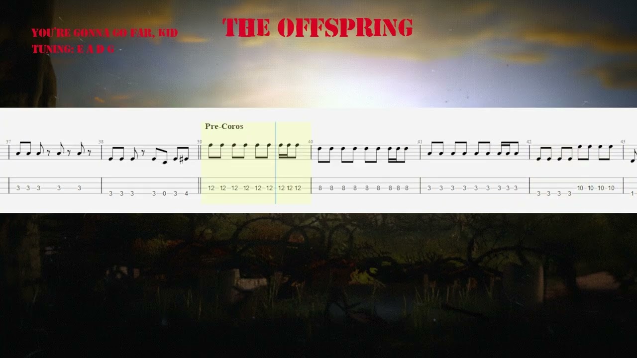 The Offspring – You're Gonna Go Far, Kid Guitar Backing Track