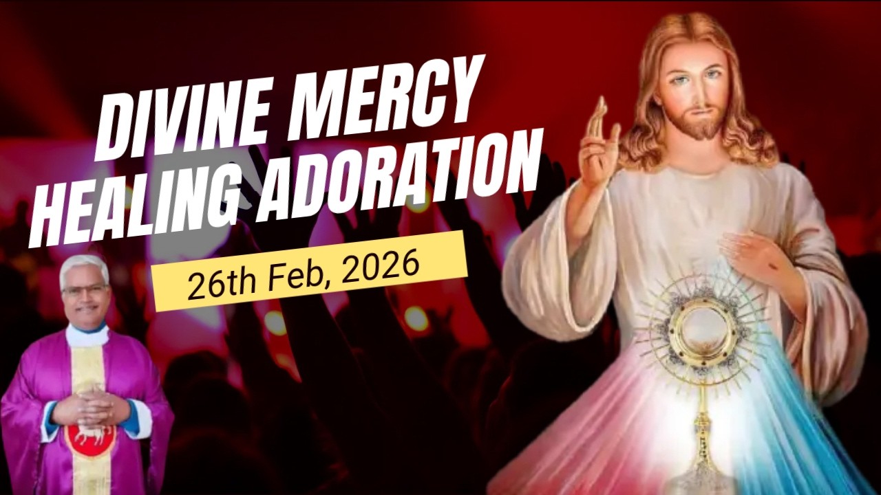 GOOD NEWS is live. Divine Mercy Healing Adoration Live 2.30 pm Holy Family church