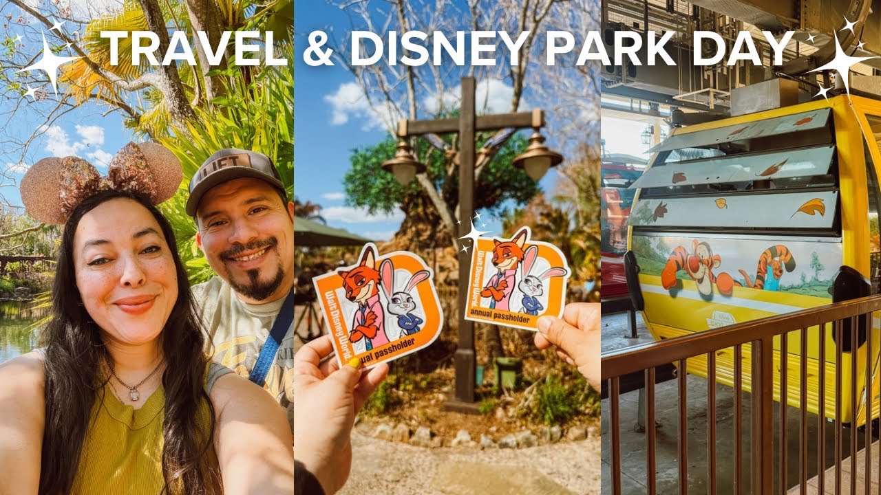 DISNEY TRAVEL + PARK DAY 🦆🦁⭐️ Animal Kingdom & Hollywood Studios Dining